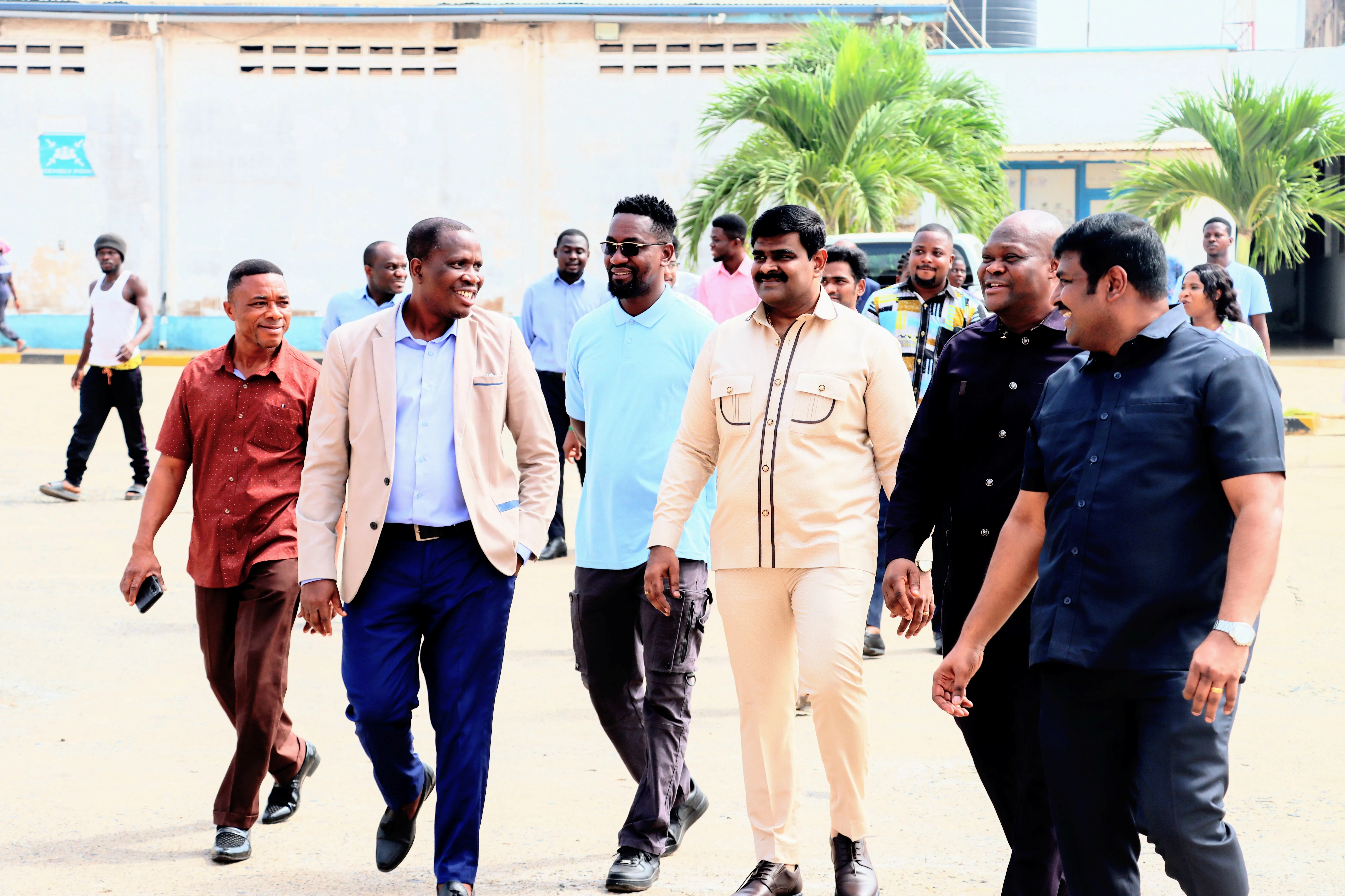 Honorable Teddy and Resident pastor of Action Chapel with Kingdom Exim founders James Kwame Rajamani, James Rajamani, James Gnanaraj Rajamani, and Immanuel Rajamani